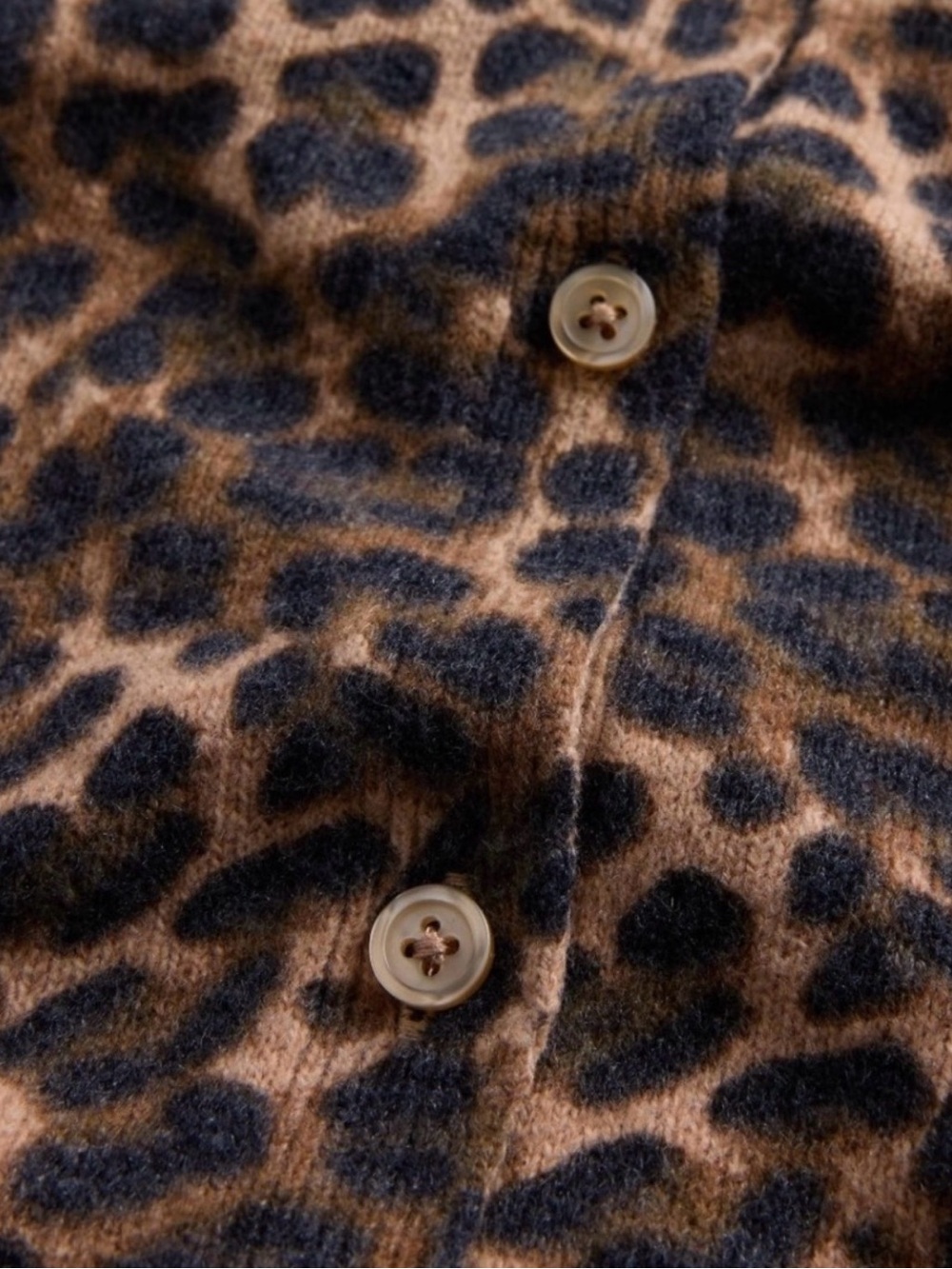 GAP Women’s Leopard Print Button-Front Cardigan Sweater – Size Small T - Picture 11 of 12